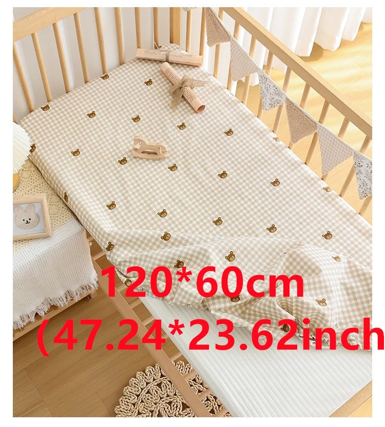 Crib Fitted Sheet Set Machine Washable for Infant Toddler Baby Crib Fitted Sheet Toddler Mattress Cover for Standard Crib