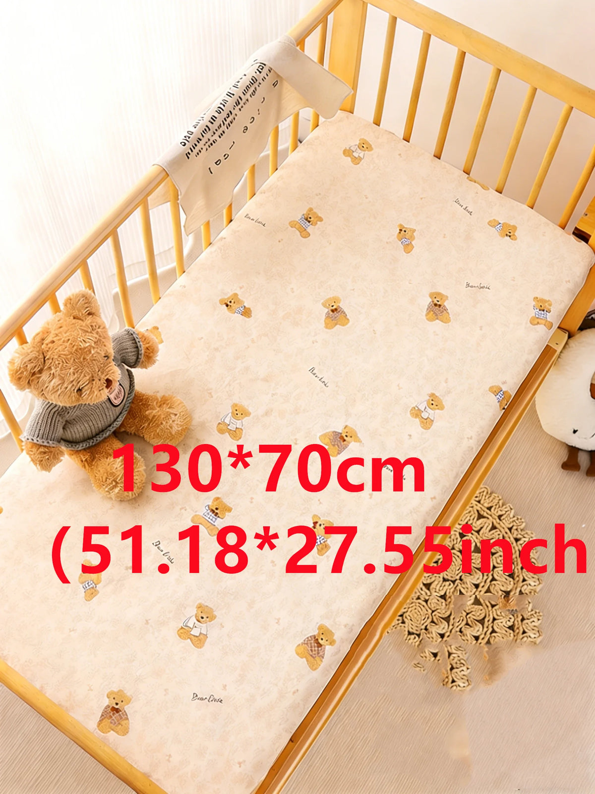 Crib Fitted Sheet Set Machine Washable for Infant Toddler Baby Crib Fitted Sheet Toddler Mattress Cover for Standard Crib