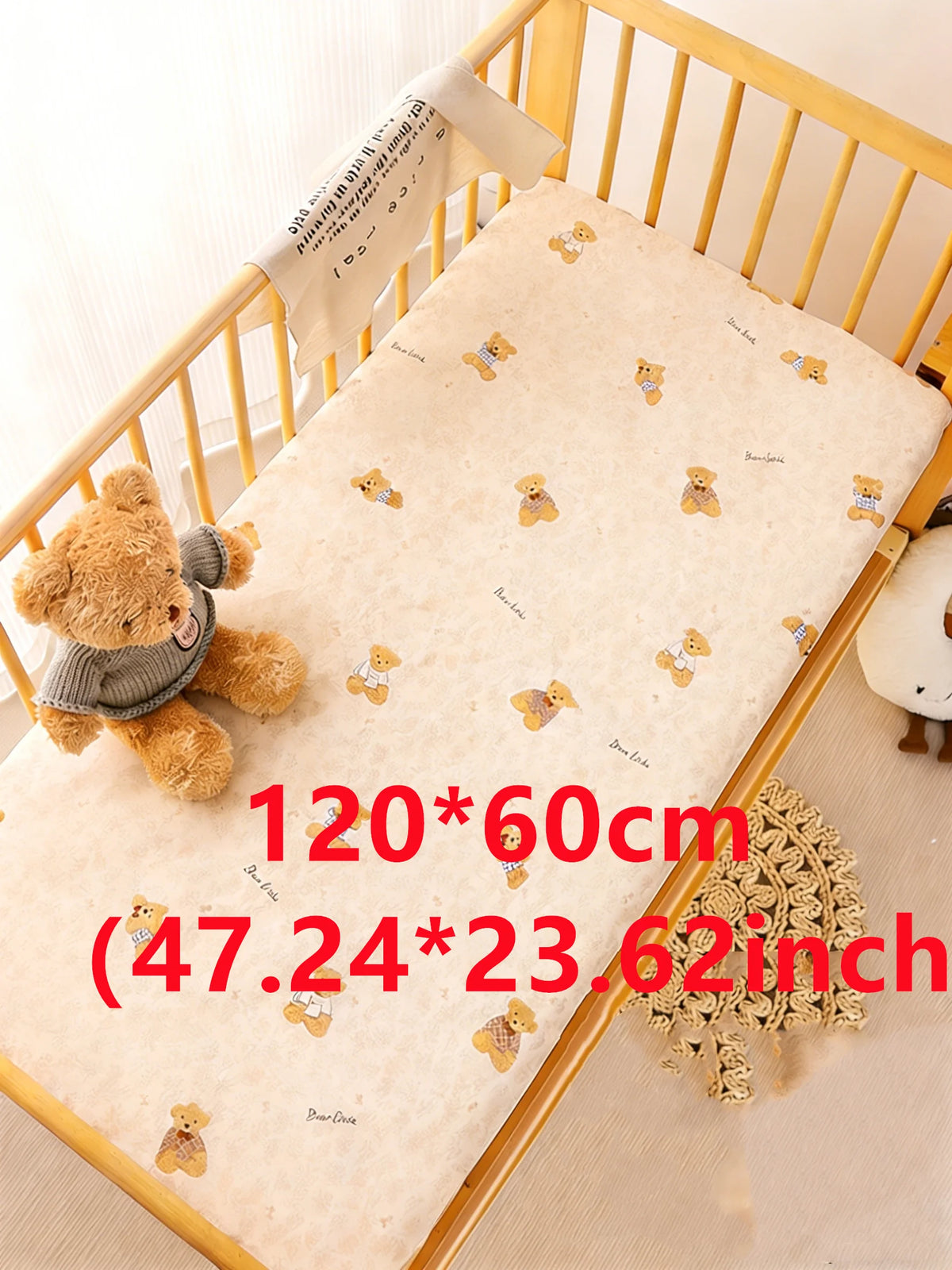 Crib Fitted Sheet Set Machine Washable for Infant Toddler Baby Crib Fitted Sheet Toddler Mattress Cover for Standard Crib