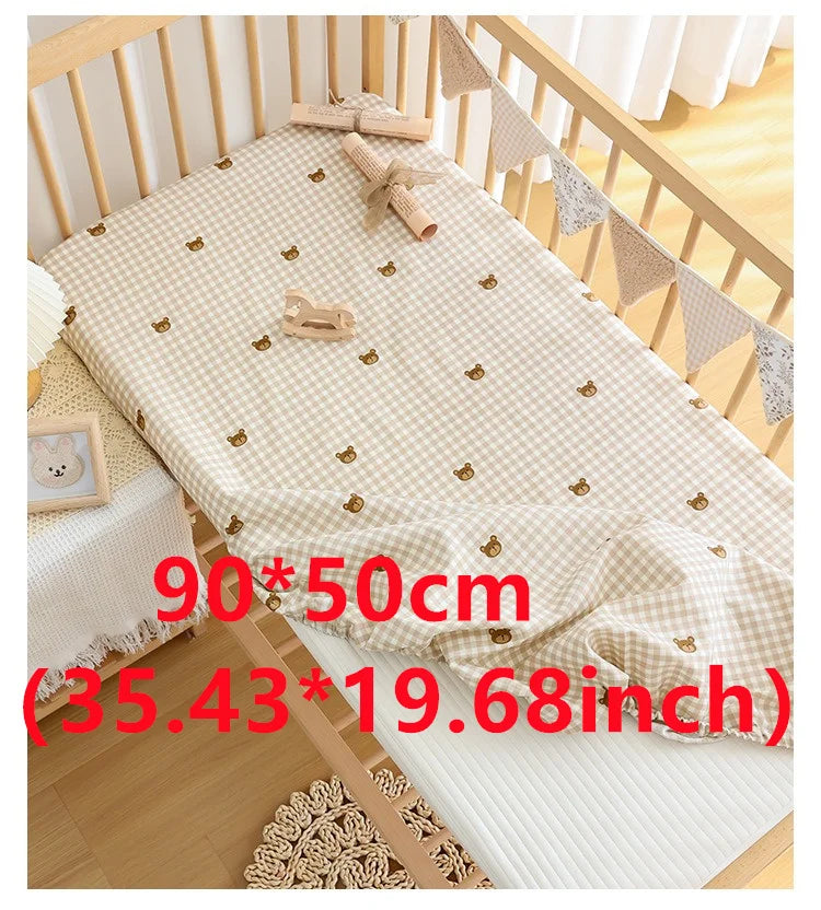 Crib Fitted Sheet Set Machine Washable for Infant Toddler Baby Crib Fitted Sheet Toddler Mattress Cover for Standard Crib